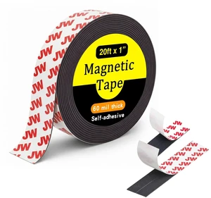 Magnetic Tape with Adhesive Backing, 20 Feet x 1 Inch, Flexible Easy to Cut, Magnetic Strip, Ideal for DIY Crafts, Classroom Projects and Home Organization Magnetic Tape with Adhesive Backing, 20 Feet x 1 Inch, Flexible Easy to Cut, Magnetic Strip, Ideal for DIY Crafts, Classroom Projects and Home Organization