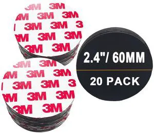 20Pack, 2.4" Big Round Magnets with Adhesive Backing, Precut Strong Sticky Magnetic Dots Tapes for DIY Crafts Projects Whiteboard, Fridge, Organization (2.4" x 0.08" Thick-20PCS) 20Pack, 2.4" Big Round Magnets with Adhesive Backing, Precut Strong Sticky Magnetic Dots Tapes for DIY Crafts Projects Whiteboard, Fridge, Organization (2.4" x 0.08" Thick-20PCS)