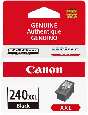 PG-240 XXL Genuine Black Ink Cartridge, Compatible with MG2120/3120/4120, MX512/432/472/372/392/522/532/452, MG2220/3220/4220/3520/3620, TS5120 PG-240 XXL Genuine Black Ink Cartridge, Compatible with MG2120/3120/4120, MX512/432/472/372/392/522/532/452, MG2220/3220/4220/3520/3620, TS5120