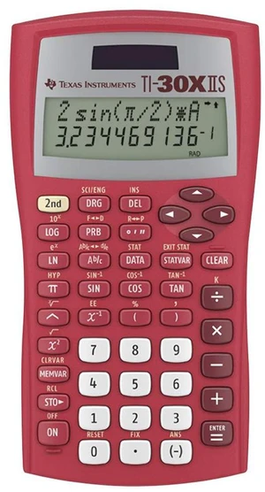 TI-30XIIS Scientific Calculator, Red TI-30XIIS Scientific Calculator, Red
