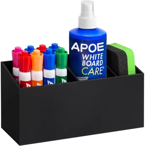 Magnetic Dry Erase Marker Holder for Whiteboard, Fridge Classroom Acrylic Magnet Pen Holder for Office, Refrigerator, Whiteboard Maker Holder for Teacher, Locker Organizer Accessories-Black Magnetic Dry Erase Marker Holder for Whiteboard, Fridge Classroom Acrylic Magnet Pen Holder for Office, Refrigerator, Whiteboard Maker Holder for Teacher, Locker Organizer Accessories-Black