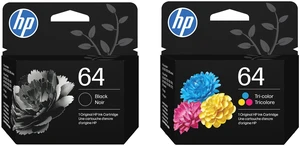 64 Black and 64 Tri-Color Ink Cartridge 2 Pack for Printers | Works with Printer Series: Envy Inspire 7950e; Envy Photo 6200, 7100, 7800; Tango. Packaging May Vary 64 Black and 64 Tri-Color Ink Cartridge 2 Pack for Printers | Works with Printer Series: Envy Inspire 7950e; Envy Photo 6200, 7100, 7800; Tango. Packaging May Vary