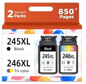 245XL 246XL Ink Cartridge Compatible for Canon 245 246 XL Black Color Ink Replacement for PG245 CL246 for MX490 MG2522 MX492 TR4520 TR4500 MG2520 TS3300 TS3322 MG2525 TR4522 TS3100 TS3122 TS3320 2 PK 245XL 246XL Ink Cartridge Compatible for Canon 245 246 XL Black Color Ink Replacement for PG245 CL246 for MX490 MG2522 MX492 TR4520 TR4500 MG2520 TS3300 TS3322 MG2525 TR4522 TS3100 TS3122 TS3320 2 PK