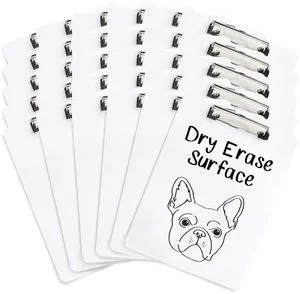 30 Dry Erase Clipboards, Whiteboard, Letter Size 9 x 12.5 in, Whiteboard and Dry Erase Board Front, Low Profile Clip, Hanging Loop, for Classrooms, Bulk 30 Pack 30 Dry Erase Clipboards, Whiteboard, Letter Size 9 x 12.5 in, Whiteboard and Dry Erase Board Front, Low Profile Clip, Hanging Loop, for Classrooms, Bulk 30 Pack