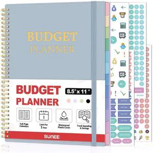 Budget Planner - Monthly Budget Book with Expense Tracker Notebook, A4(8.5" x 11") Undated 12 Month Bill Organizer & Finance Planner to Manage Your Money, Account Book with Colorful Tab, Blue Budget Planner - Monthly Budget Book with Expense Tracker Notebook, A4(8.5" x 11") Undated 12 Month Bill Organizer & Finance Planner to Manage Your Money, Account Book with Colorful Tab, Blue