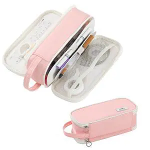 Large Pencil Case for Girls Teens Organizer Pencil Bag with Zipper Pink Pencil Pouch for Kids Aesthetic Cute Big Pencil Pen Case for School Supplies, Large Capacity Design, Wear-resistant Fabric Large Pencil Case for Girls Teens Organizer Pencil Bag with Zipper Pink Pencil Pouch for Kids Aesthetic Cute Big Pencil Pen Case for School Supplies, Large Capacity Design, Wear-resistant Fabric