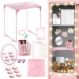 19 Pcs Locker Organizer and Decorating Kit, First Day of Essentials Marble Print Whiteboard with Markers Locker Shelf Plush Area Rug Mirror Magnetic Cup (Pink) 19 Pcs Locker Organizer and Decorating Kit, First Day of Essentials Marble Print Whiteboard with Markers Locker Shelf Plush Area Rug Mirror Magnetic Cup (Pink)