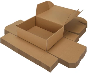 12x9x4 inch Cardboard Shipping Boxes, Set of 15 Gift Boxes, Brown Single Corrugated, DIY Cardboard, Easy Fold, Shape Well, Self locking, Book, Shoe, Clothes, Shirt, Gift Wrap, Small Business 12x9x4 inch Cardboard Shipping Boxes, Set of 15 Gift Boxes, Brown Single Corrugated, DIY Cardboard, Easy Fold, Shape Well, Self locking, Book, Shoe, Clothes, Shirt, Gift Wrap, Small Business