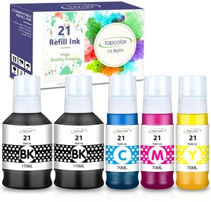 5Pack Compatible for Canon 21 GI-21 GI21 G3270 G3290 Ink Refill Bottles Set GI-21 G3270 Ink Bottles Compatible for Canon MegaTank G3270 G3290 G4280 G4270 G3260 G3272 G2270 G2260 G1220 G1230 Printer 5Pack Compatible for Canon 21 GI-21 GI21 G3270 G3290 Ink Refill Bottles Set GI-21 G3270 Ink Bottles Compatible for Canon MegaTank G3270 G3290 G4280 G4270 G3260 G3272 G2270 G2260 G1220 G1230 Printer