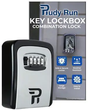 Key Lock Box for Outside Large Outdoor Lockbox for Keys with Code, 4-Digit Combination Hidden Safe to Hide a Key Outside, Wall Mounted Key Storage for Home, Airbnb, 1 Pack Key Lock Box for Outside Large Outdoor Lockbox for Keys with Code, 4-Digit Combination Hidden Safe to Hide a Key Outside, Wall Mounted Key Storage for Home, Airbnb, 1 Pack