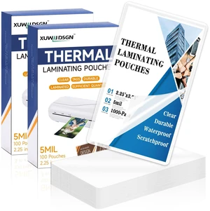 1000 Pack 5mil 2.3x3.7 Thermal Laminating Pouches Badge Laminate Pouches Clear Laminated Luggage Tags Printable Laminator Pouches for Business Permits Cards Hold 2x3.5 in Business Card 1000 Pack 5mil 2.3x3.7 Thermal Laminating Pouches Badge Laminate Pouches Clear Laminated Luggage Tags Printable Laminator Pouches for Business Permits Cards Hold 2x3.5 in Business Card
