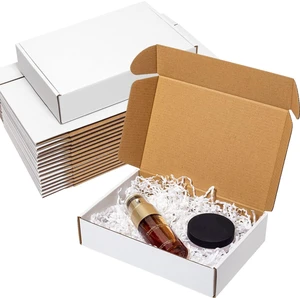 Shipping Boxes 9x6x2" 25 Pack White Corrugated Cardboard Box 3 Layers, Literature Mailer Packaging Supplies, Mailing Boxes for Small Business Shipping Boxes 9x6x2" 25 Pack White Corrugated Cardboard Box 3 Layers, Literature Mailer Packaging Supplies, Mailing Boxes for Small Business