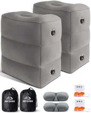 Inflatable Travel Foot Rest Pillow,Kids Airplane Bed,Adjustable Height Flight Pillow,Travel Essentials for Airplane,Office,Home,Trains,Cars Inflatable Travel Foot Rest Pillow,Kids Airplane Bed,Adjustable Height Flight Pillow,Travel Essentials for Airplane,Office,Home,Trains,Cars
