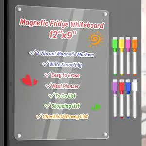 Acrylic Dry Erase Board Whiteboard for Fridge Meal Planner Menu Board for Kitchen Grocery to do List Shopping List Family Dinner Refrigerator Chore Chart Chore Board Clear Planning Board Acrylic Dry Erase Board Whiteboard for Fridge Meal Planner Menu Board for Kitchen Grocery to do List Shopping List Family Dinner Refrigerator Chore Chart Chore Board Clear Planning Board