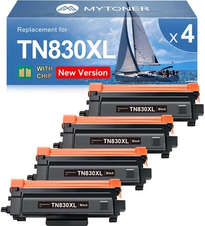 TN830XL TN830 XL/V/R Toner Compatible for Brother Printer L2640DW L2460DW TN-830XL Black High Yield for DCP-L2640DW HL-L2460DW L2480DW MFC-L2820DW XL HL-L2405W L2400D 2465DW 4-Pack Office printing TN830XL TN830 XL/V/R Toner Compatible for Brother Printer L2640DW L2460DW TN-830XL Black High Yield for DCP-L2640DW HL-L2460DW L2480DW MFC-L2820DW XL HL-L2405W L2400D 2465DW 4-Pack Office printing