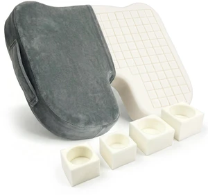 Premium Customizeable Seat Cushion, Gray Moveable Holes, Customizable High Quality Foam, Relief for Lower Back, Sciatic, & Tailbone Pain Premium Customizeable Seat Cushion, Gray Moveable Holes, Customizable High Quality Foam, Relief for Lower Back, Sciatic, & Tailbone Pain