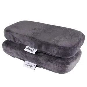 Ergonomic Memory Foam Office Chair Armrest Pads, Comfy Gaming Chair Arm Rest Covers for Elbows and Forearms Pressure Relief(Set of 2) (Gray) Ergonomic Memory Foam Office Chair Armrest Pads, Comfy Gaming Chair Arm Rest Covers for Elbows and Forearms Pressure Relief(Set of 2) (Gray)
