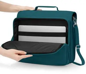 Zipper Binder 3 Ring 2-Inch in Dark Teal-Green Features a Shoulder Strap, 13 Inch Laptop Pocket, with Multiple Storage Pockets. Ideal Organizer for Middle School Students Zipper Binder 3 Ring 2-Inch in Dark Teal-Green Features a Shoulder Strap, 13 Inch Laptop Pocket, with Multiple Storage Pockets. Ideal Organizer for Middle School Students