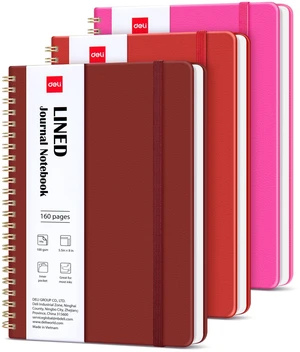 3 Pack Lined Spiral Journal Notebook, 160 Pages, A5 (5.5"x8") Hardcover Writing Notebook, College Ruled Spiral Bound Journal for Women & Men - Perfect for Work, School, Office & Note Taking 3 Pack Lined Spiral Journal Notebook, 160 Pages, A5 (5.5"x8") Hardcover Writing Notebook, College Ruled Spiral Bound Journal for Women & Men - Perfect for Work, School, Office & Note Taking