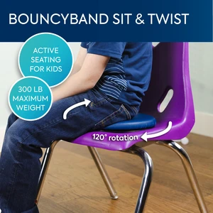 BouncyBand Sit & Twist Active Seat Cushion 12 D Sensory Cushion for Kids Up to 300lbs Sensory Tool Promotes Active Learning and Improves Focus and Productivity (Pack of 3) BouncyBand Sit & Twist Active Seat Cushion 12 D Sensory Cushion for Kids Up to 300lbs Sensory Tool Promotes Active Learning and Improves Focus and Productivity (Pack of 3)
