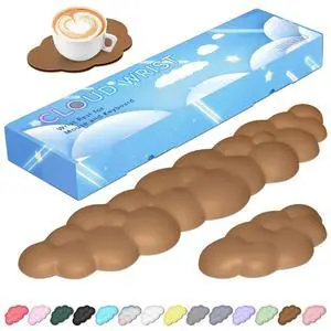 Upgrade Leather Cloud Wrist Rest for Keyboard and Mouse & Cup Pad Wish Gift-Cute Cloud Shape, Comfortable and dont Irritate to Skin, Non-Slip PU Base,Soft Memory Foam filled for Pain Relief Upgrade Leather Cloud Wrist Rest for Keyboard and Mouse & Cup Pad Wish Gift-Cute Cloud Shape, Comfortable and dont Irritate to Skin, Non-Slip PU Base,Soft Memory Foam filled for Pain Relief