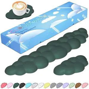 Upgrade Leather Cloud Wrist Rest for Keyboard and Mouse & Cup Pad Wish Gift-Cute Cloud Shape, Comfortable and dont Irritate to Skin, Non-Slip PU Base,Soft Memory Foam filled for Pain Relief Upgrade Leather Cloud Wrist Rest for Keyboard and Mouse & Cup Pad Wish Gift-Cute Cloud Shape, Comfortable and dont Irritate to Skin, Non-Slip PU Base,Soft Memory Foam filled for Pain Relief