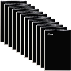 Steno Pads Spiral 6x9-12 Pack - Gregg Ruled, Perfect for Work, School, and Home Use, Easy Tear-Off Pages, White Paper - No Ink Bleeds - 80 Sheets Steno Pads Spiral 6x9-12 Pack - Gregg Ruled, Perfect for Work, School, and Home Use, Easy Tear-Off Pages, White Paper - No Ink Bleeds - 80 Sheets