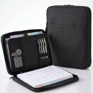 Sturdy 3 Ring Zipper Binder with Strap for School - 1 Inch, 5-Tab Dividers Beautiful Zip Up Binder Holds 420 Sheets, Books and Laptop - Easy to Carry Trapper Keeper in Quality Fabrics Sturdy 3 Ring Zipper Binder with Strap for School - 1 Inch, 5-Tab Dividers Beautiful Zip Up Binder Holds 420 Sheets, Books and Laptop - Easy to Carry Trapper Keeper in Quality Fabrics