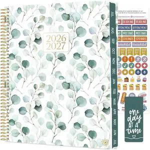 2026-2027 Planner (8.5 x 11") 13 Month Academic Organizer (July 2026 - July 2027) - Weekly & Monthly Agenda Book with Stickers & Tabs - Boho Greenery 2026-2027 Planner (8.5 x 11") 13 Month Academic Organizer (July 2026 - July 2027) - Weekly & Monthly Agenda Book with Stickers & Tabs - Boho Greenery