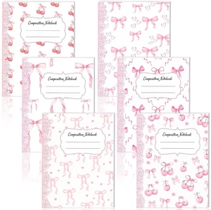 6 Pack Light Pink Composition Notebook College Ruled Back to School Supplies 110 Pages Note Taking, 9-3/4 x 7-1/2"Inch Size, Preppy Aesthetic Design, Cute Journal Office Use 6 Pack Light Pink Composition Notebook College Ruled Back to School Supplies 110 Pages Note Taking, 9-3/4 x 7-1/2"Inch Size, Preppy Aesthetic Design, Cute Journal Office Use