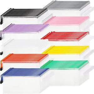 100Pcs Mesh Pencil Pouch,White Pouch Multicolor Zipper,A6 Small Zipper Pencil Pouches Bulk, Waterproof Clear Storage Bag, Multipurpose for Cash Board Game Passport Office 100Pcs Mesh Pencil Pouch,White Pouch Multicolor Zipper,A6 Small Zipper Pencil Pouches Bulk, Waterproof Clear Storage Bag, Multipurpose for Cash Board Game Passport Office
