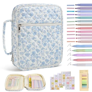 Bible Bag Cover Case for Women Study Supplies Kit Church Book Holder Bible Study Supplies w/ Tabs Pens Portable Church Book Quilted Large Carrying Case Christian Gifts for Women Girls Bible Bag Cover Case for Women Study Supplies Kit Church Book Holder Bible Study Supplies w/ Tabs Pens Portable Church Book Quilted Large Carrying Case Christian Gifts for Women Girls