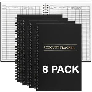 8 Pack Expense Tracker Ledger Book - Finance Book for Home Budget Tracking Expense Ledger for Small Business Bookkeeping (100 Pages 8 Pack) 8 Pack Expense Tracker Ledger Book - Finance Book for Home Budget Tracking Expense Ledger for Small Business Bookkeeping (100 Pages 8 Pack)