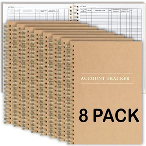 8 Pack Accounting Ledger Books for Home Budget Tracking, Business Bookkeeping - Home Expense Tracking Notebook - Expense Ledger for Small Business Bookkeeping - Bookkeeping Book (100 Pages 8 Pack) 8 Pack Accounting Ledger Books for Home Budget Tracking, Business Bookkeeping - Home Expense Tracking Notebook - Expense Ledger for Small Business Bookkeeping - Bookkeeping Book (100 Pages 8 Pack)