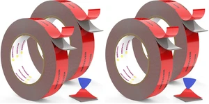 1IN x 16.4FT(4 Pack) Double Sided Tape Heavy Duty, Acrylic Foam 1IN x 16.4FT(4 Pack) Double Sided Tape Heavy Duty, Acrylic Foam