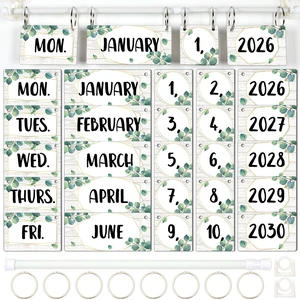 Eucalyptus Flip Calendar for Classroom Decor Bulletin Board 2026 to 2030 Years Date Cards and Adjustable Rod Greenery Calendar Chart Class Whiteboard for Home Elementary School Teacher Organization Eucalyptus Flip Calendar for Classroom Decor Bulletin Board 2026 to 2030 Years Date Cards and Adjustable Rod Greenery Calendar Chart Class Whiteboard for Home Elementary School Teacher Organization