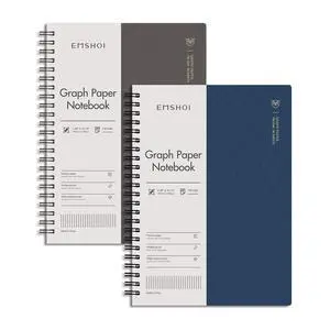 Graph Grid Journal Notebook, 2 Pack, 320 Pages, B5 (7.4" x 10") 100 GSM Thick Paper, Flexible Plastic Cover, Spiral-bound, for School, Student, Note Taking, Math, Engineering (Brown & Blue) Graph Grid Journal Notebook, 2 Pack, 320 Pages, B5 (7.4" x 10") 100 GSM Thick Paper, Flexible Plastic Cover, Spiral-bound, for School, Student, Note Taking, Math, Engineering (Brown & Blue)
