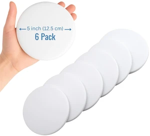 5-Inch White Rubber Door Stopper Wall Protector Bundle, Large Jumbo Wall Guard Cushion Shield for Drywall Holes, Heavy Duty, Self-Adhesive Handle Stopper, 6-Pack 5-Inch White Rubber Door Stopper Wall Protector Bundle, Large Jumbo Wall Guard Cushion Shield for Drywall Holes, Heavy Duty, Self-Adhesive Handle Stopper, 6-Pack