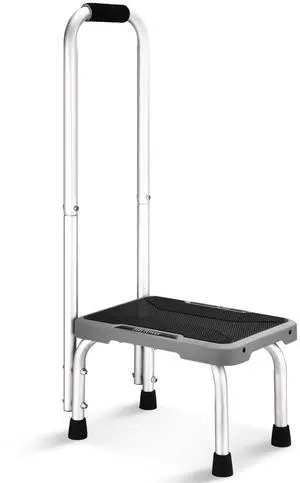 Step Stools with Handle for Adults Kids with Non-Slip Rubber Feet Holds Up to 600 lbs, Lightweight Stepping Stools for Bedroom Kitchen Bathroom, Bed Steps for High Beds Step Stools with Handle for Adults Kids with Non-Slip Rubber Feet Holds Up to 600 lbs, Lightweight Stepping Stools for Bedroom Kitchen Bathroom, Bed Steps for High Beds