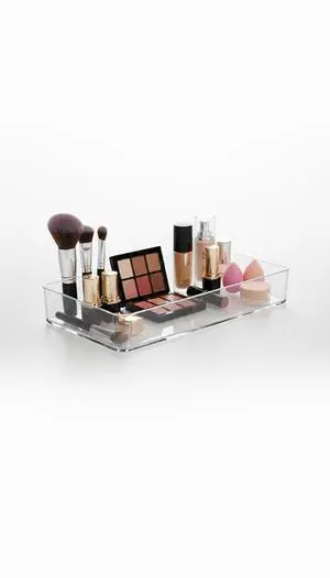 Plastic Clear Acrylic Drawer Organizers. Bathroom, Kitchen, Bedroom, Utensils, Office Organizer Bins, Storage Trays. Heavy Duty, Stackable. 12" x 6" x 2" Set of 6 Plastic Clear Acrylic Drawer Organizers. Bathroom, Kitchen, Bedroom, Utensils, Office Organizer Bins, Storage Trays. Heavy Duty, Stackable. 12" x 6" x 2" Set of 6