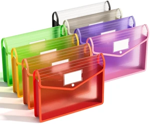 8 Pack Plastic Expanding File Folder, Folders Documents, Rainbow fit Letter/A4 Size, Large Capacity with Snap Closure, Colorful File Folder Organizer for School, Office, Home, Hospital 8 Pack Plastic Expanding File Folder, Folders Documents, Rainbow fit Letter/A4 Size, Large Capacity with Snap Closure, Colorful File Folder Organizer for School, Office, Home, Hospital