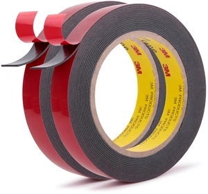 3M Automotive Acrylic Plus Tape, 0.79" x 18Ft, PT1100, Dark Gray, 2 Pack Double Sided Tape, Heavy Duty, Waterproof Foam Strips for Car Moldings, Claddings, Panels, Pads, Automotive Applications 3M Automotive Acrylic Plus Tape, 0.79" x 18Ft, PT1100, Dark Gray, 2 Pack Double Sided Tape, Heavy Duty, Waterproof Foam Strips for Car Moldings, Claddings, Panels, Pads, Automotive Applications