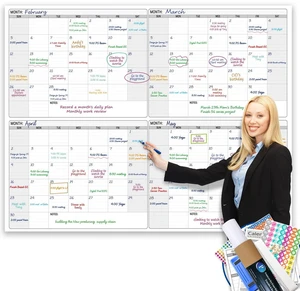 Extra Large Dry Erase Calendar for Wall, Giant 4 Month Calendars 46 x 63 in Jumbo Huge Size Erasable laminated Four month Whiteboard,Oversized Blank Reusasble 120 Days Poster, Multi Months White Board Extra Large Dry Erase Calendar for Wall, Giant 4 Month Calendars 46 x 63 in Jumbo Huge Size Erasable laminated Four month Whiteboard,Oversized Blank Reusasble 120 Days Poster, Multi Months White Board