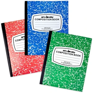 Wide Ruled Composition Notebooks - Pack of 3-100 Sheets 9.75" x 7.5" - Hard Cover Red Blue Green Cute Marble Colors, Bulk Compositon Book Wide Ruling, Back to School Supplies Wide Ruled Composition Notebooks - Pack of 3-100 Sheets 9.75" x 7.5" - Hard Cover Red Blue Green Cute Marble Colors, Bulk Compositon Book Wide Ruling, Back to School Supplies