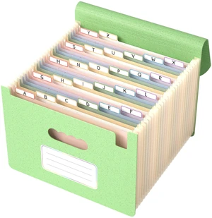 Accordion File Organizer, 26 Pockets File Folders, Pistachio Green Monthly Bill Receipt Documents Organizer, A-Z Colorful Tabs, Letter/A4 Size for Classroom Office Organization Home Hospital Accordion File Organizer, 26 Pockets File Folders, Pistachio Green Monthly Bill Receipt Documents Organizer, A-Z Colorful Tabs, Letter/A4 Size for Classroom Office Organization Home Hospital