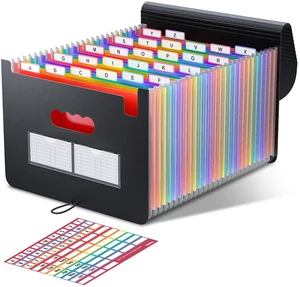 Accordion File Organizer, 26 Pockets Expanding File Folders Colorful Tabs, Monthly Bill Receipt Documents Organizer, Letter/A4 Size for School, Home and Office, Classroom Must Haves Accordion File Organizer, 26 Pockets Expanding File Folders Colorful Tabs, Monthly Bill Receipt Documents Organizer, Letter/A4 Size for School, Home and Office, Classroom Must Haves