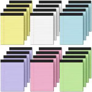 36 Pack Legal Pads 8.5 x 11 Note Pads Wide Ruled Colored Legal Pads 8.5x11 Multicolor Notepads 8.5 x 11 Legal Pad with Sturdy White Back,30 Sheet/Notepad, Writing Pad 8 1/2 x 11 for School,Home,Office 36 Pack Legal Pads 8.5 x 11 Note Pads Wide Ruled Colored Legal Pads 8.5x11 Multicolor Notepads 8.5 x 11 Legal Pad with Sturdy White Back,30 Sheet/Notepad, Writing Pad 8 1/2 x 11 for School,Home,Office