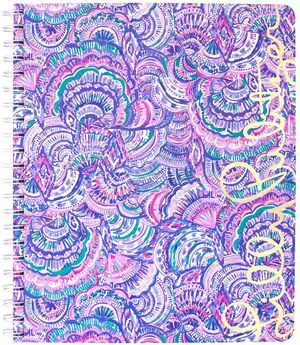 Large Blue Hardcover Spiral Notebook, 11" x 9.5" with 160 College Ruled Pages, Happy As A Clam Large Blue Hardcover Spiral Notebook, 11" x 9.5" with 160 College Ruled Pages, Happy As A Clam