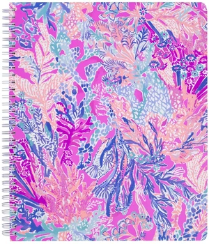 Large Hardcover Spiral Notebook, 11" x 9.5" with 160 College Ruled Pages, Aquadesiac Large Hardcover Spiral Notebook, 11" x 9.5" with 160 College Ruled Pages, Aquadesiac