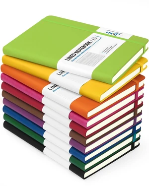 Hardcover Journal Notebooks A5 Lined 10 Journals Bulk for Writing 200Pages/100Sheets, 8.4 X 5.8 Inch, 10 Colors Classic Ruled Notebook for Work/Travel/College/Note Taking Hardcover Journal Notebooks A5 Lined 10 Journals Bulk for Writing 200Pages/100Sheets, 8.4 X 5.8 Inch, 10 Colors Classic Ruled Notebook for Work/Travel/College/Note Taking